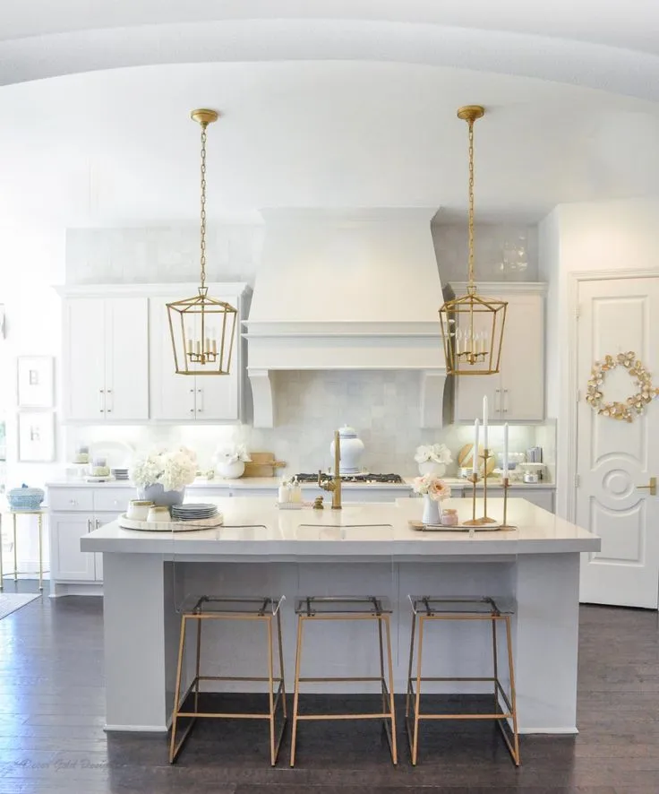 12663 gold silver kitchen lighting