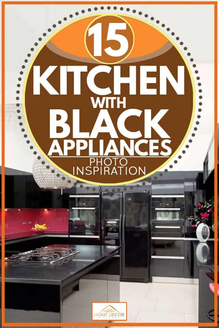 12683 kitchen black appliances minimalist