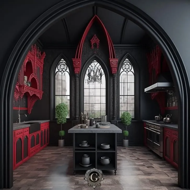 12685 gothic archway kitchen