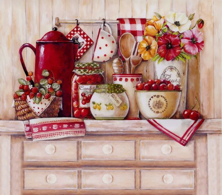 12698 decoupage kitchen decor beginner