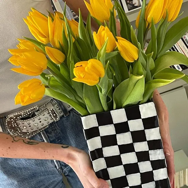 12706 checkered kitchen curtains