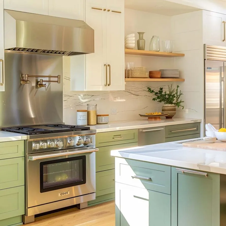 12740 sage green kitchen accessories