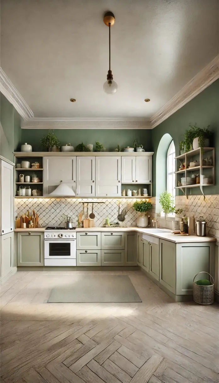 12740 sage green kitchen flooring