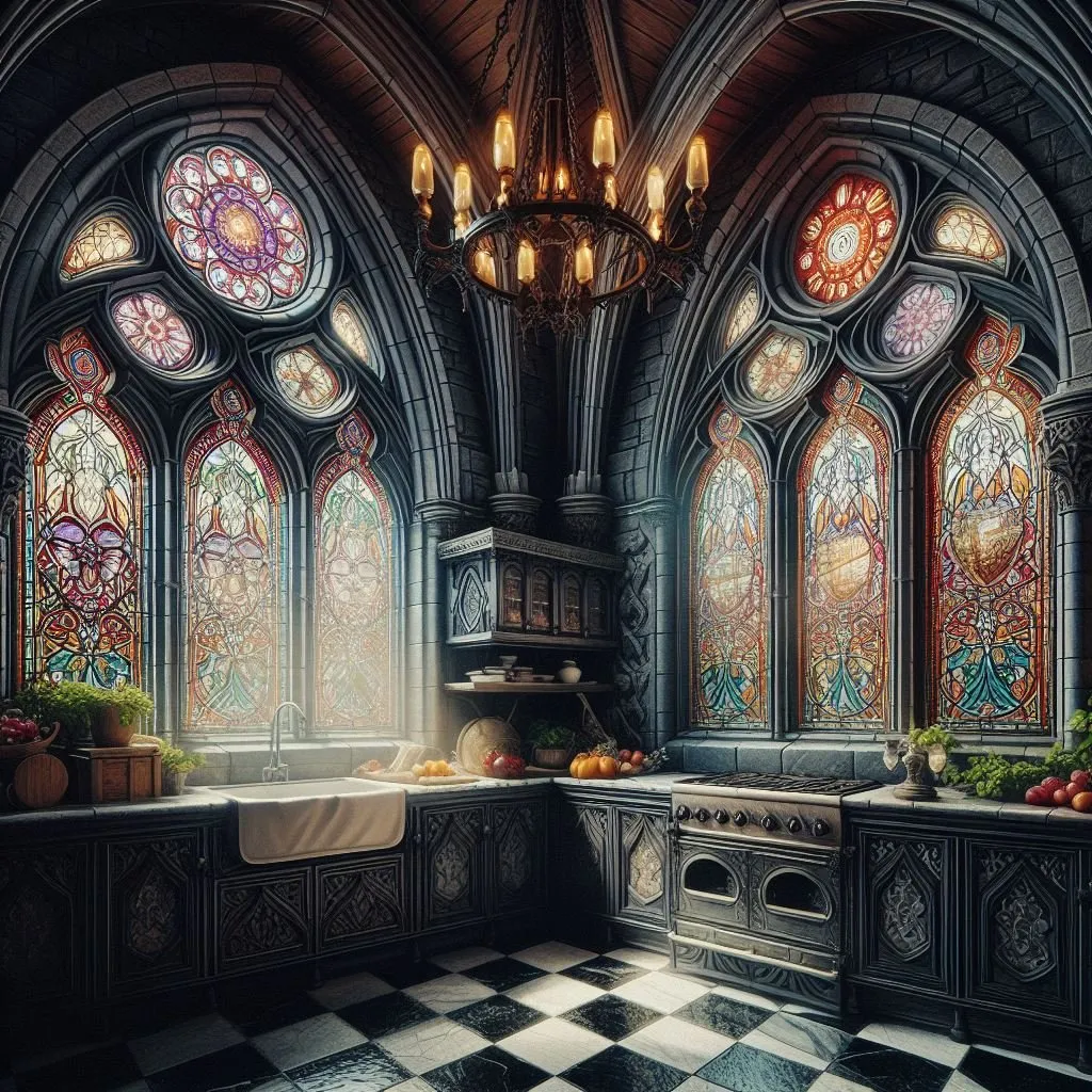 12767 gothic kitchen textiles