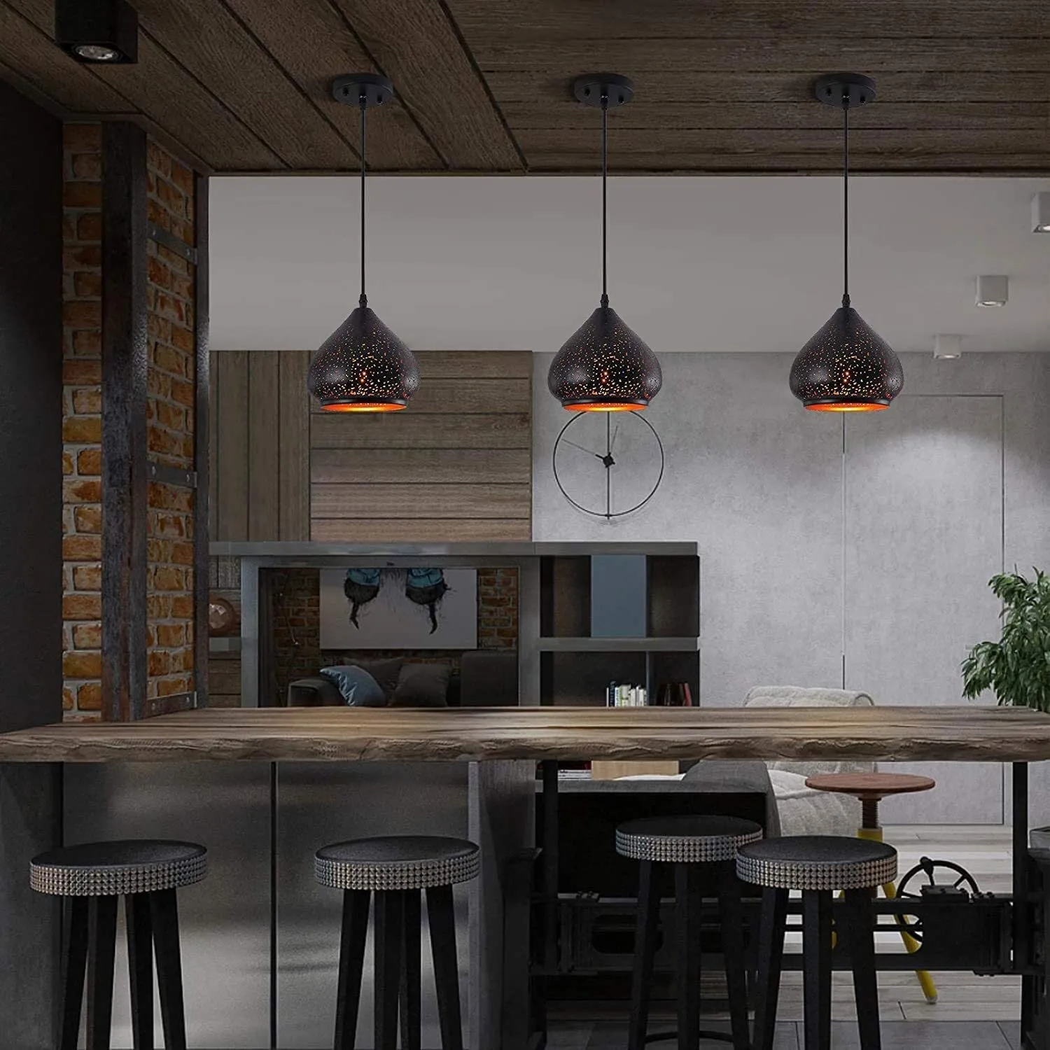 12779 geometric pendant lights