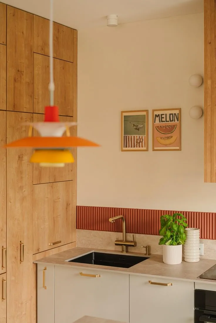 12780 red wall kitchen