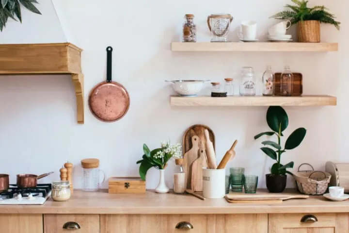 12787 open shelving rustic