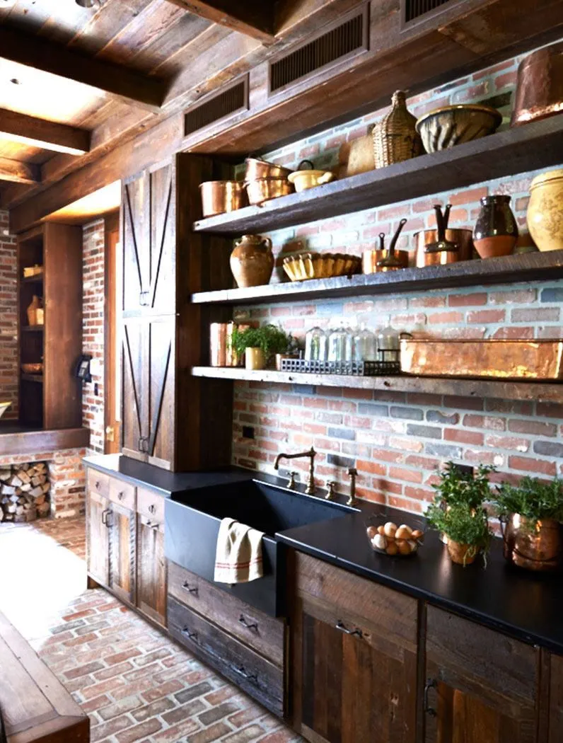 12787 rustic lighting kitchen