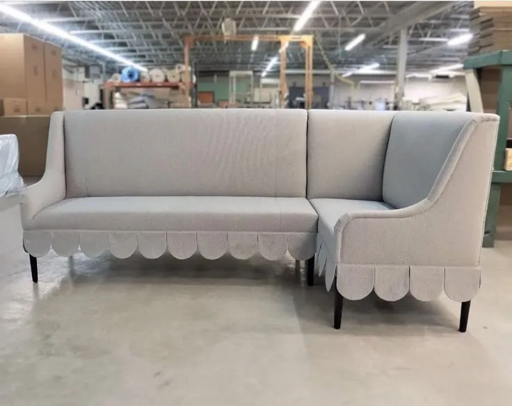 12790 upholstered banquette