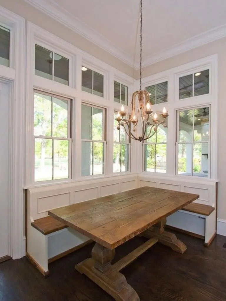 12790 wooden bench banquette