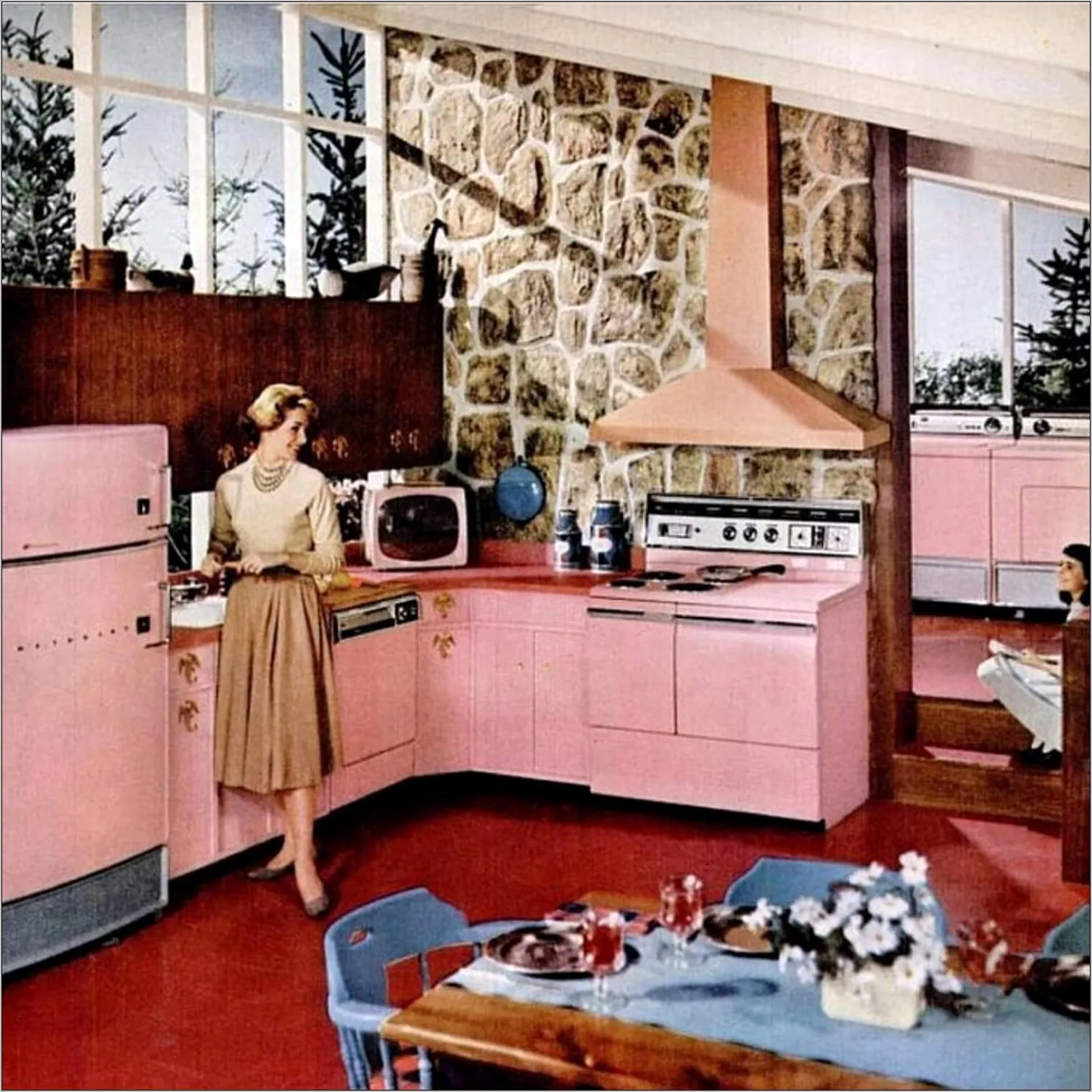 12811 1960s kitchen cabinets