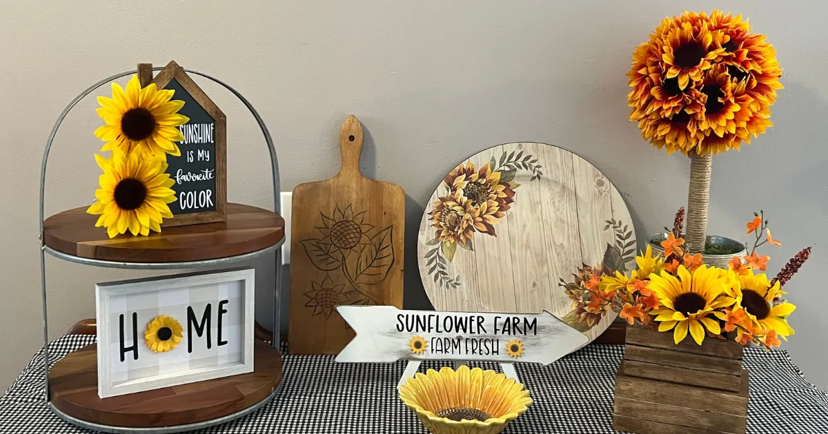 12824 sunflower wall decor