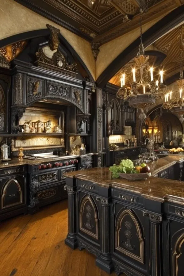 12828 gothic kitchen textiles