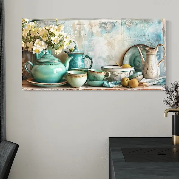 12831 teal cabinets kitchen