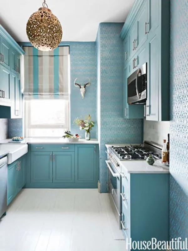 12856 pastel blue kitchen appliances