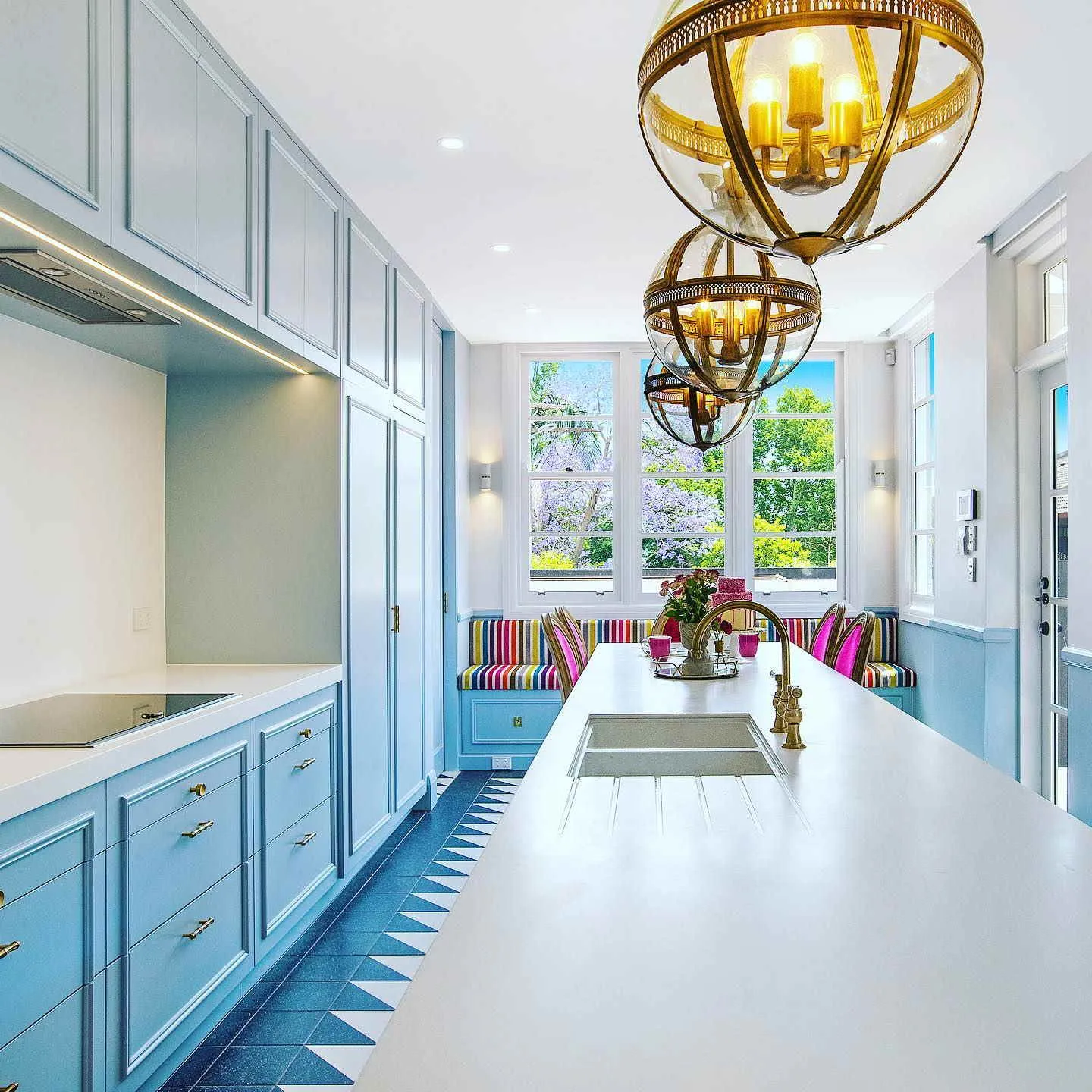 12856 pastel blue kitchen decor