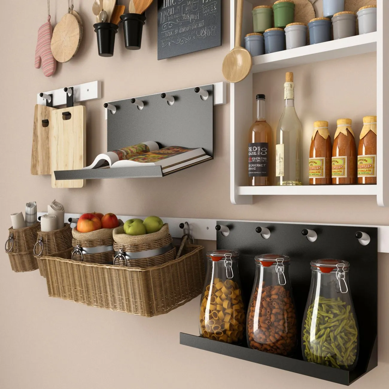 12872 rustic kitchen 3dmodel