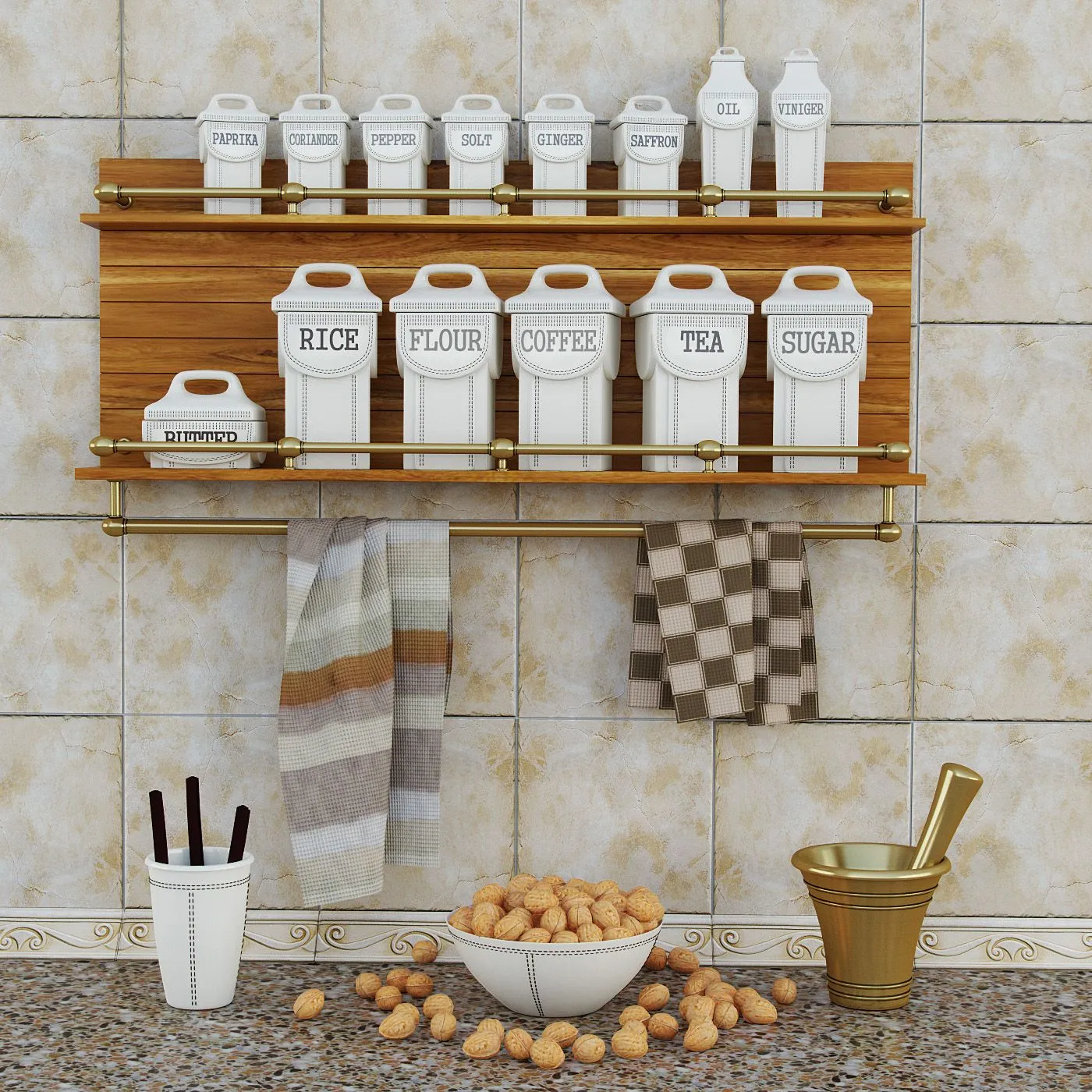 12872 scandinavian kitchen 3dmodel