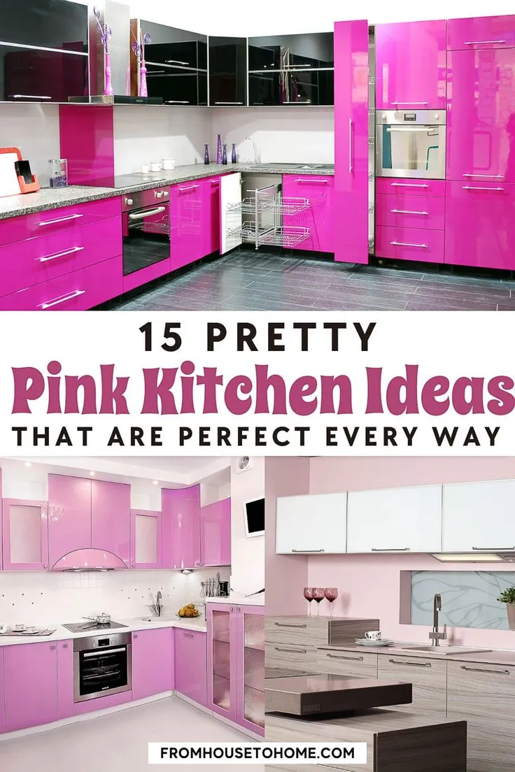 12874 pink kitchen textiles