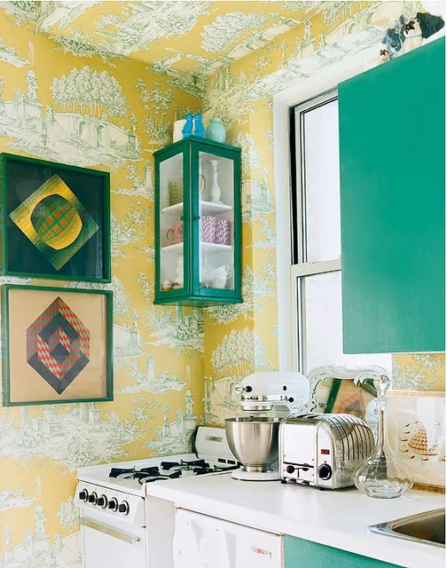 12877 yellow green kitchen 4