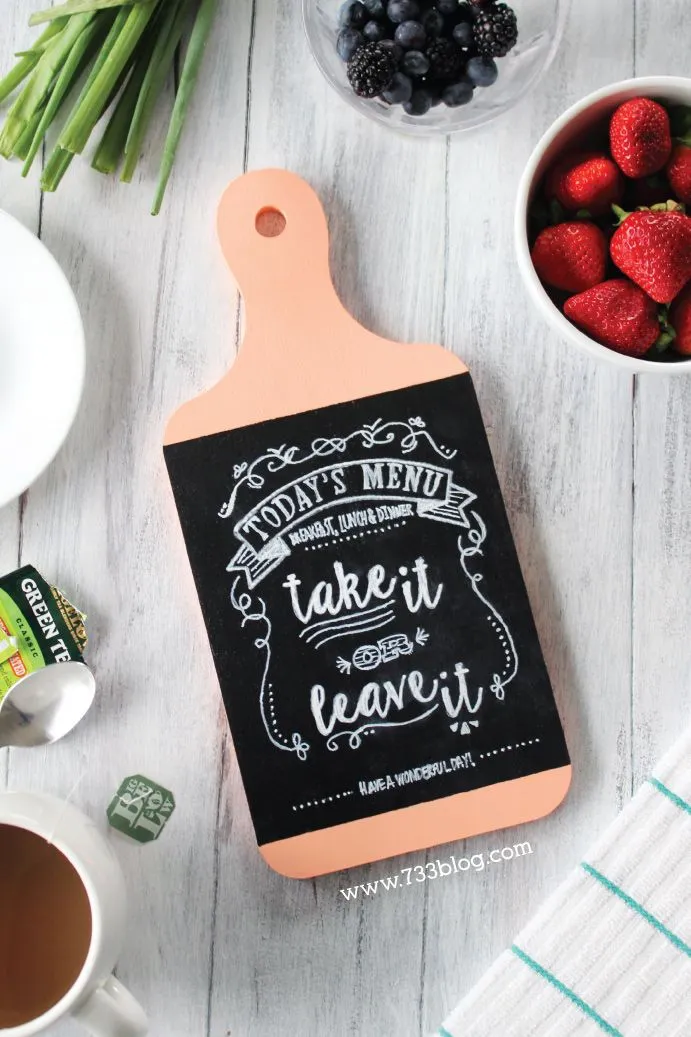 12899 wooden frame chalkboard