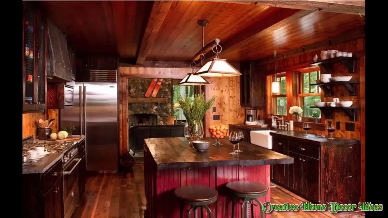 12903 rustic red kitchen decor