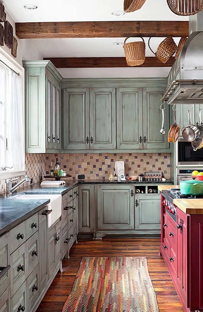 12913 rustic red kitchen flooring